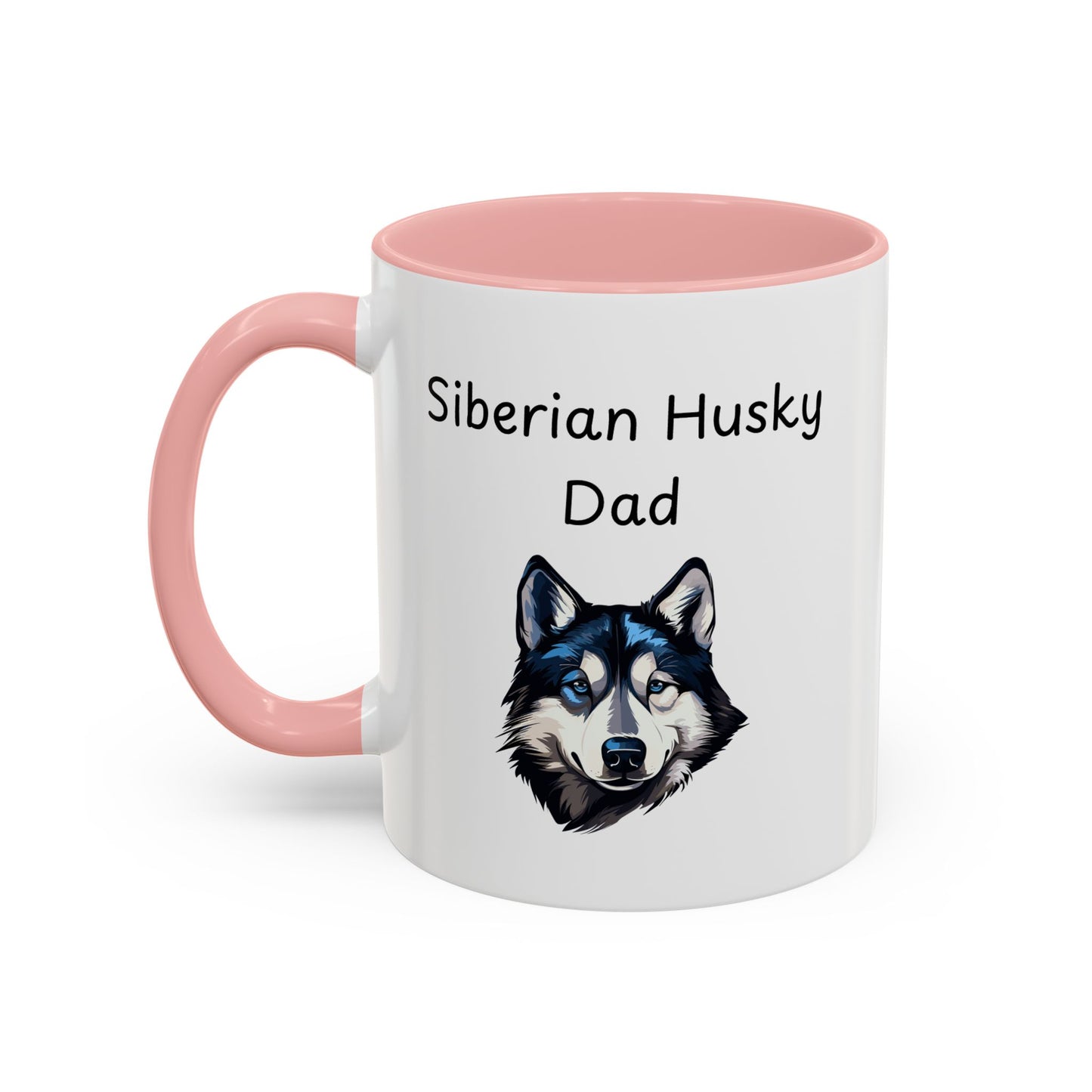 Ceramic Mug - "Siberian Husky Dad"