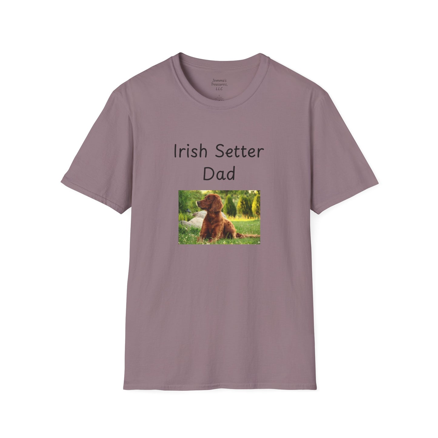 Unisex T-hemp - "Ierse Setter Pa" - Honde-eienaar T-hemp