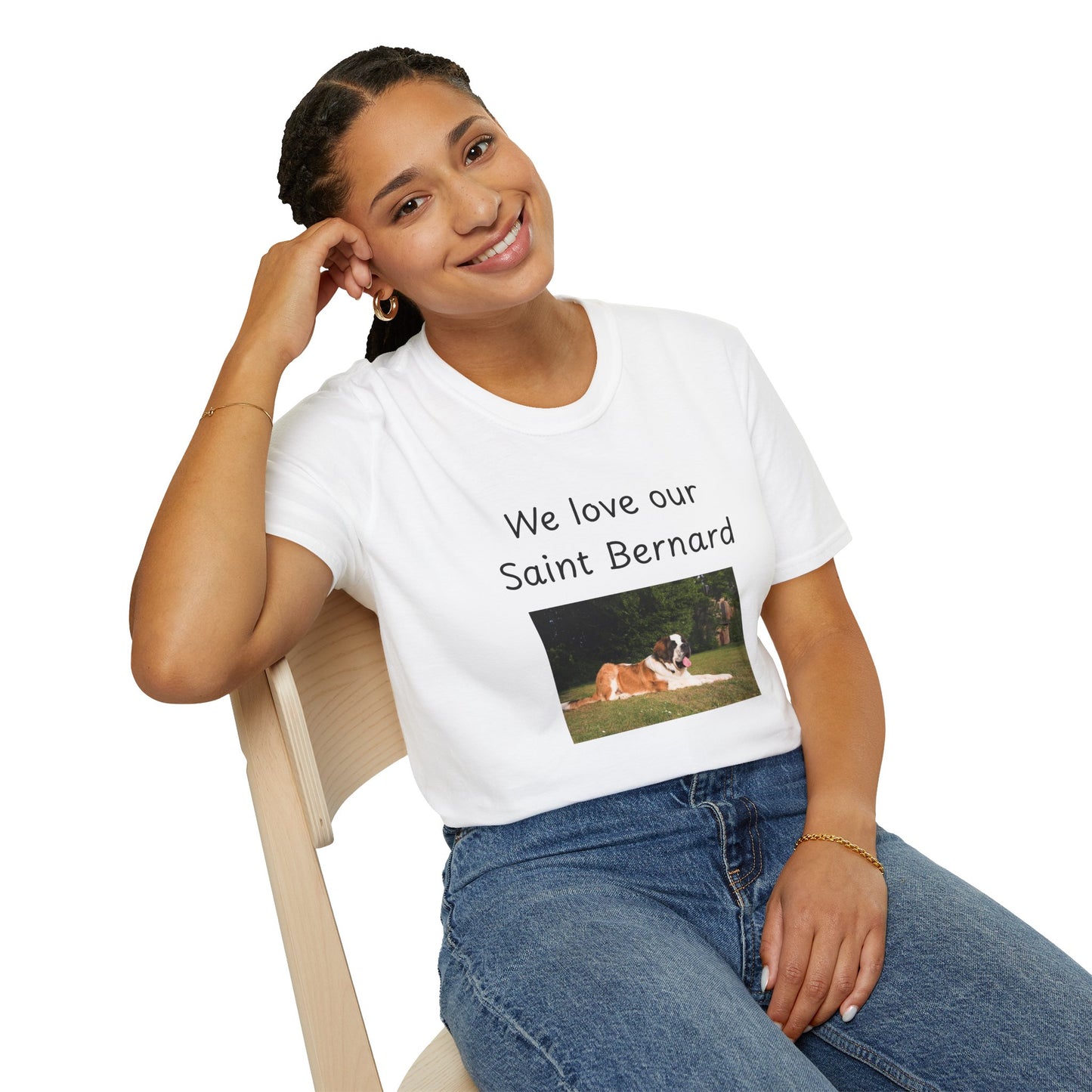 Unisex T-Shirt - "We Love Our Saint Bernard" - Dog Owner Tee