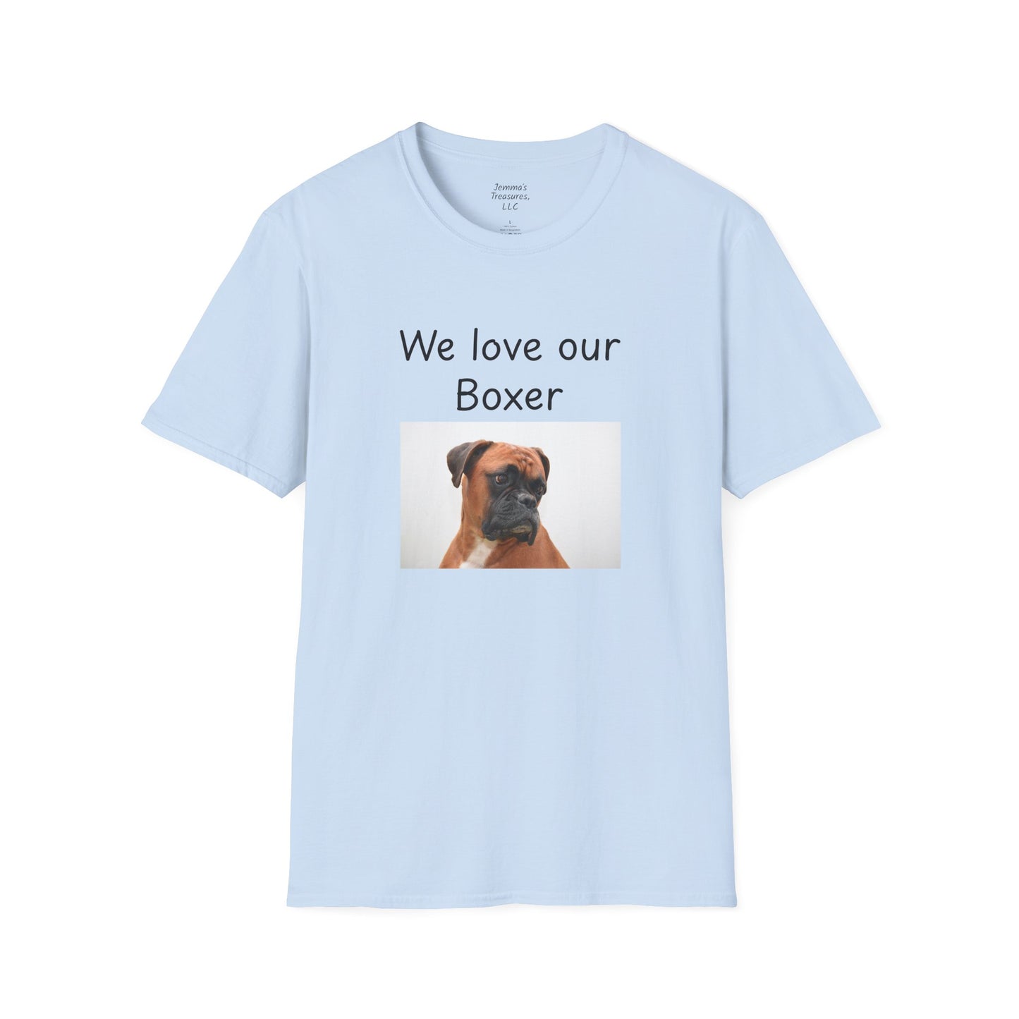 Unisex T-Shirt - "Wir lieben unseren Boxer" - Hundebesitzer T-Shirt