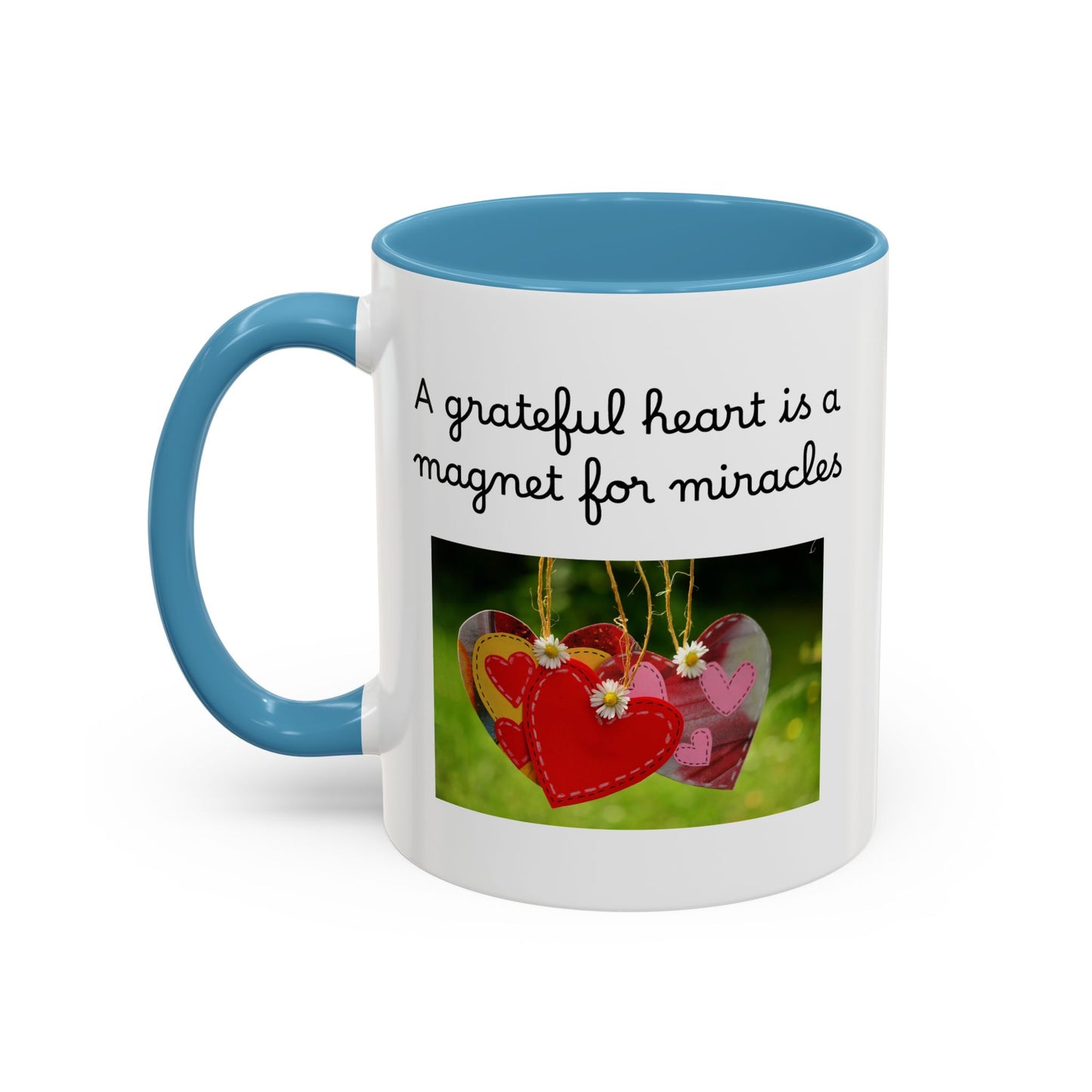 Ceramic Mug - "A Grateful Heart Is A Magnet For Miracles"