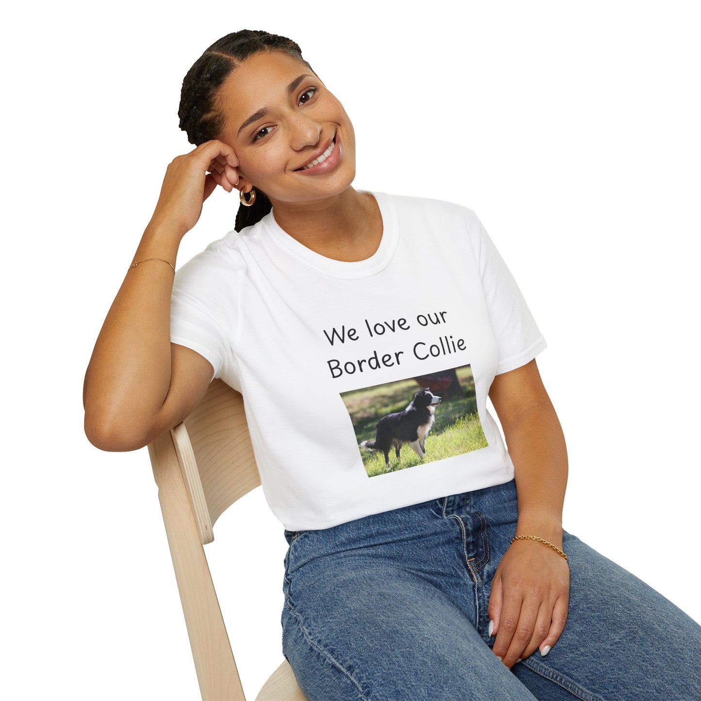 Unisex T-Shirt - "We Love Our Border Collie" - Dog Owner Tee