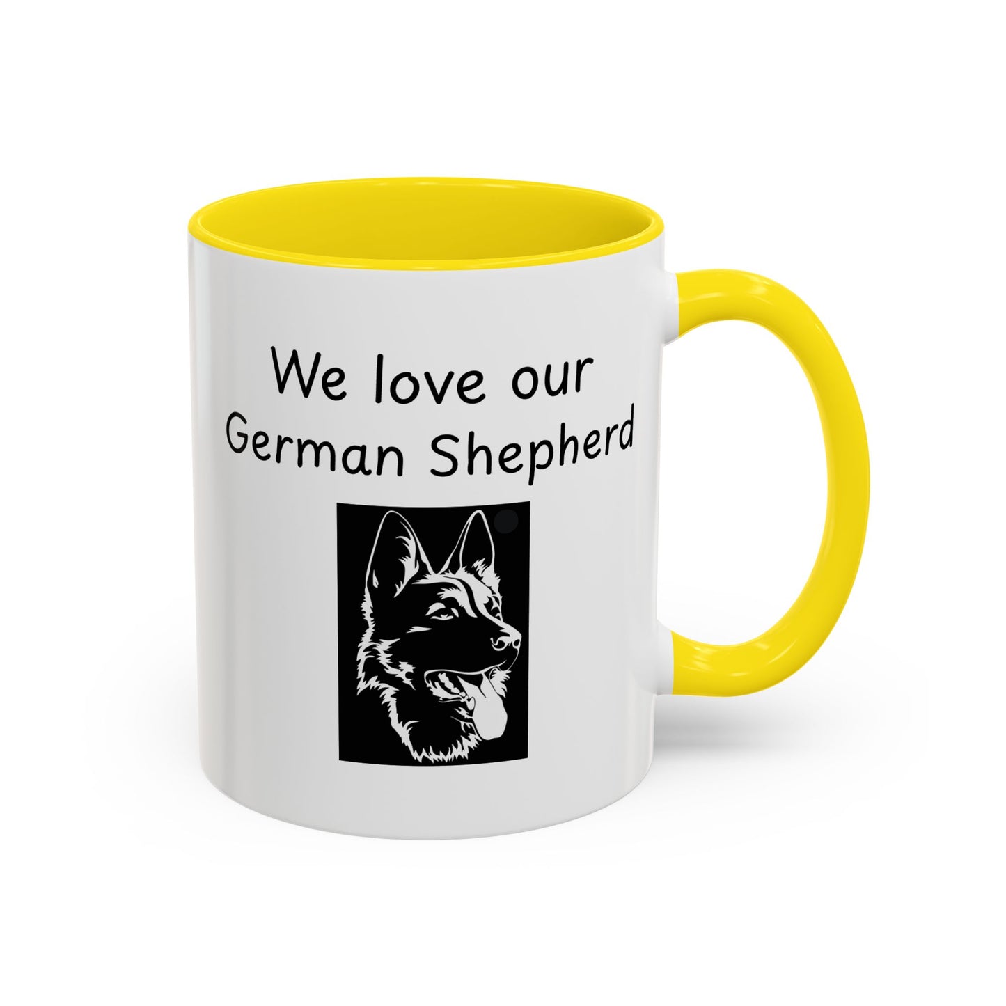 Ceramic Mug - "We Love Our German Shepherd"