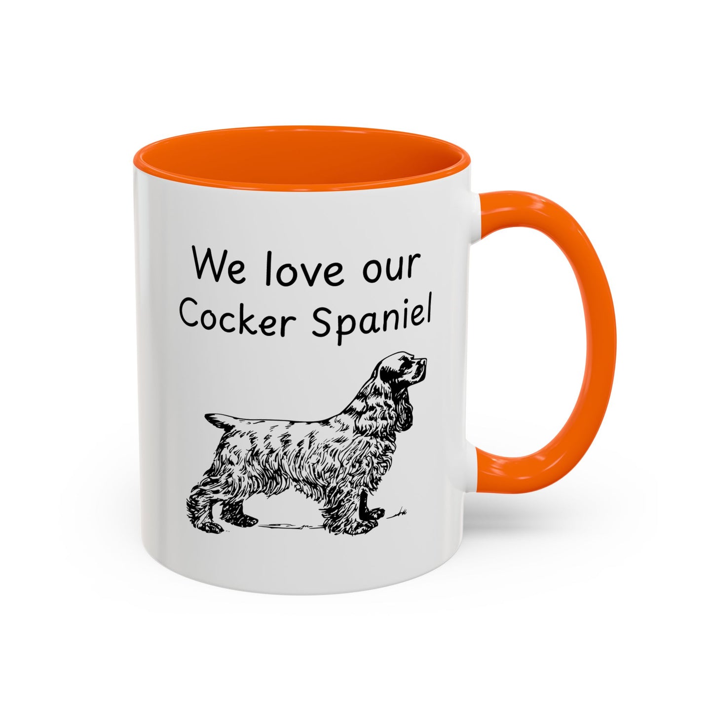 Ceramic Mug - "We Love Our Cocker Spaniel"