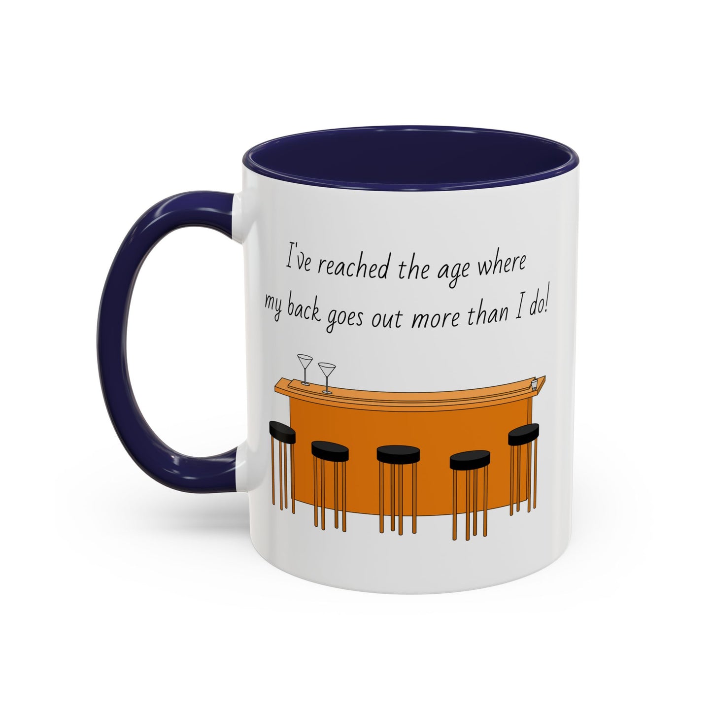 Tasse – „Back Goes Out“, lustiges Zitat, 312 ml