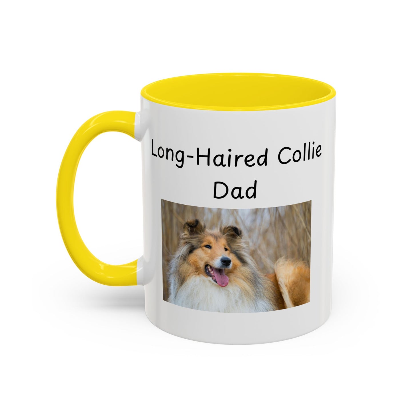 Keramiekbeker - "Langharige Collie Pa"