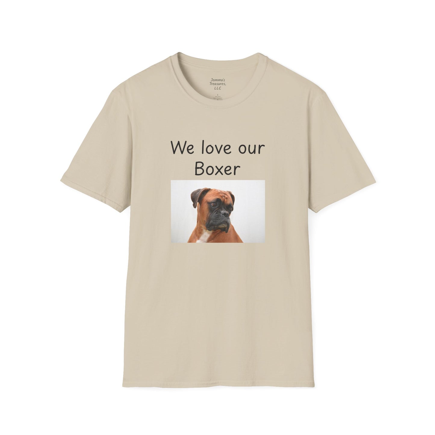 Unisex T-Shirt - "Wir lieben unseren Boxer" - Hundebesitzer T-Shirt