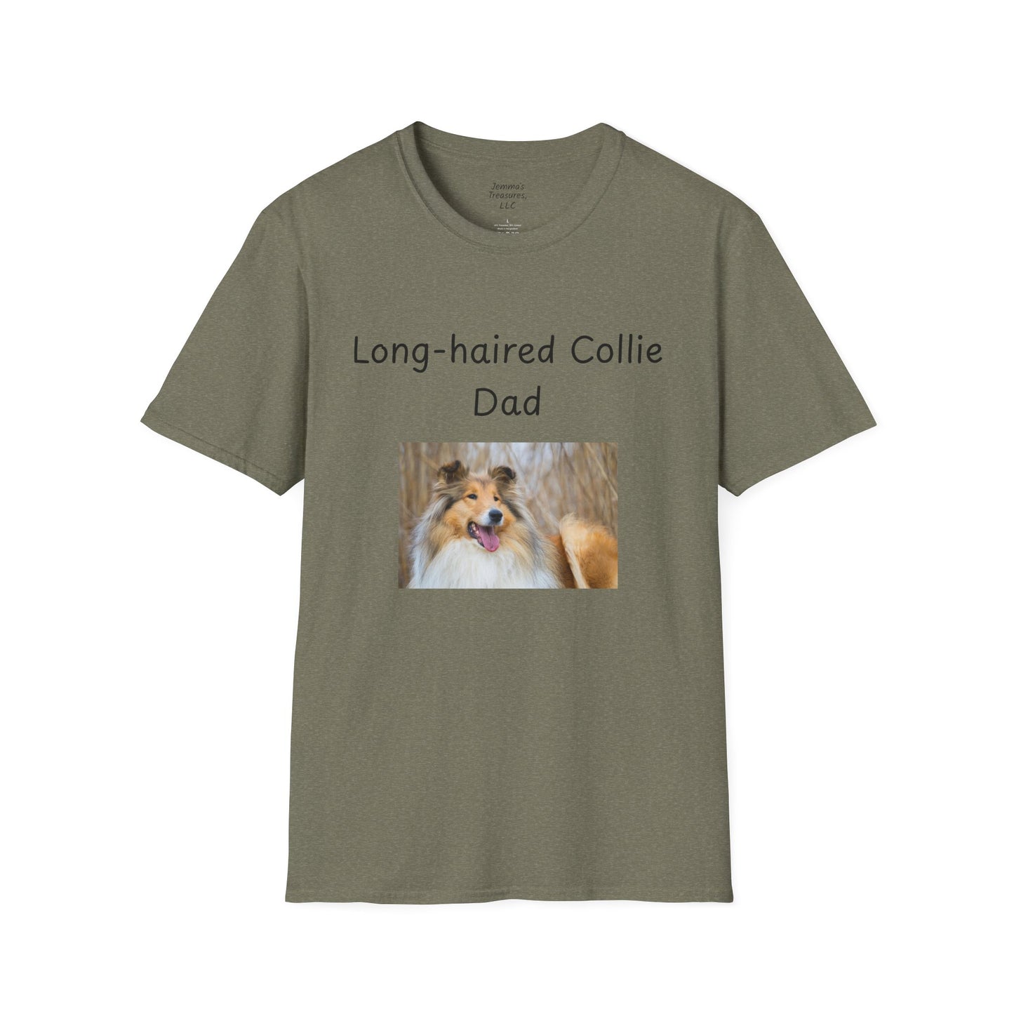 Unisex T-Shirt - "Langhaar Collie Papa" - Hundebesitzer T-Shirt