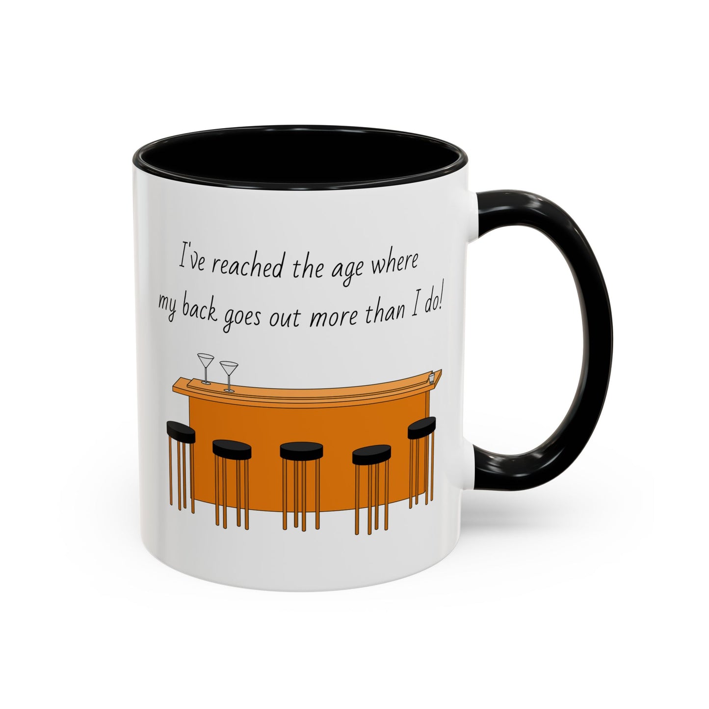 Tasse – „Back Goes Out“, lustiges Zitat, 312 ml