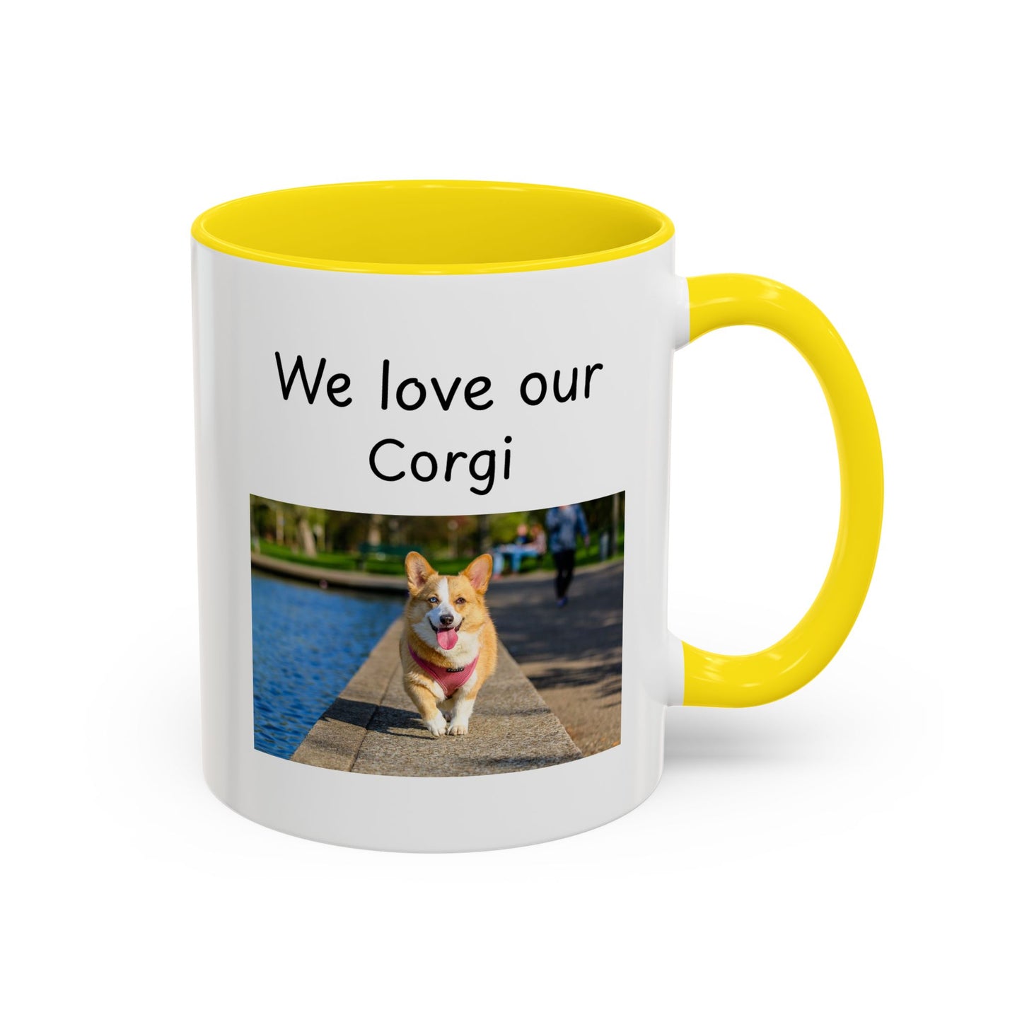 Ceramic Mug - "We Love Our Corgi"