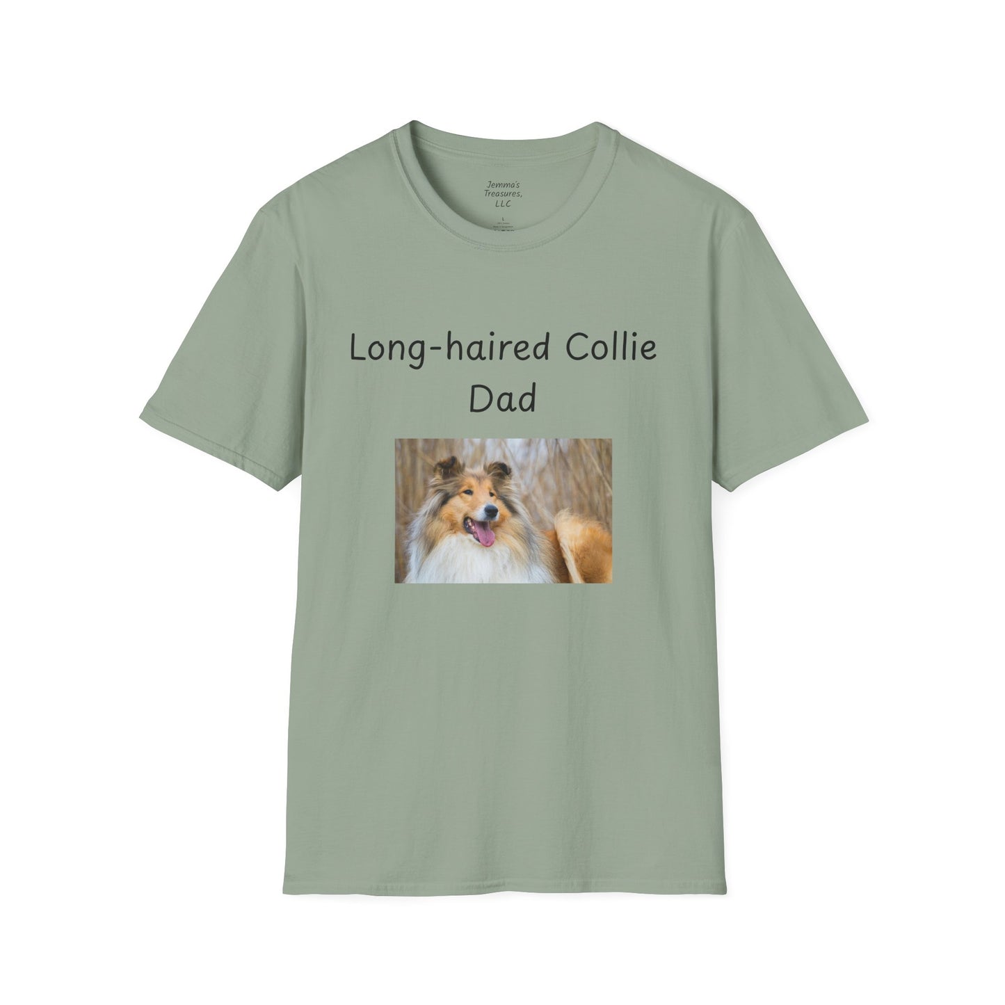 Unisex T-Shirt - "Langhaar Collie Papa" - Hundebesitzer T-Shirt
