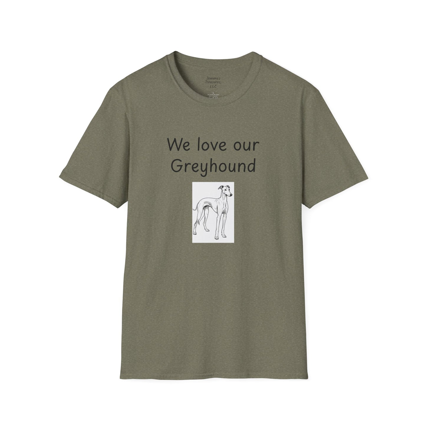 Unisex T-Shirt - "Wir lieben unseren Windhund" - Hundebesitzer T-Shirt