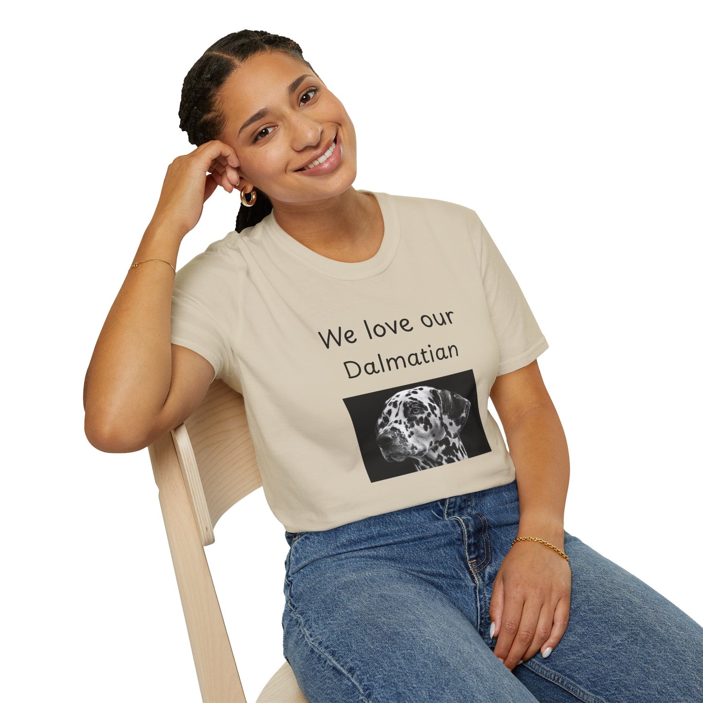 Unisex T-Shirt - "We Love Our Dalmatian" - Dog Owner Tee