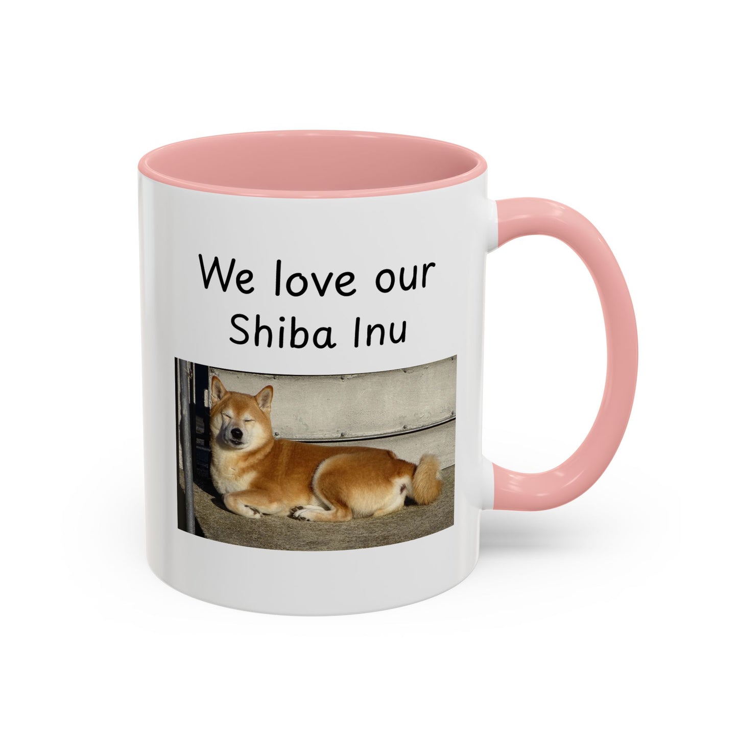 Ceramic Mug - "We Love Our Shiba Inu"