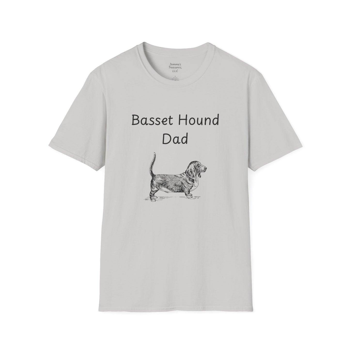 Unisex T-Shirt - "Basset Hound Dad" - Hundebesitzer T-Shirt