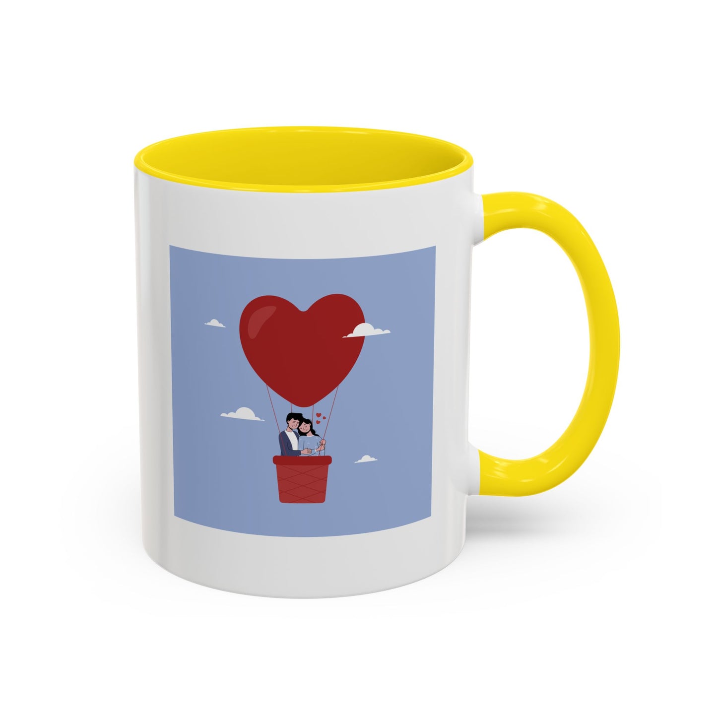 Hot Air Balloon Couple 'Show Your Love' Coffee Mug