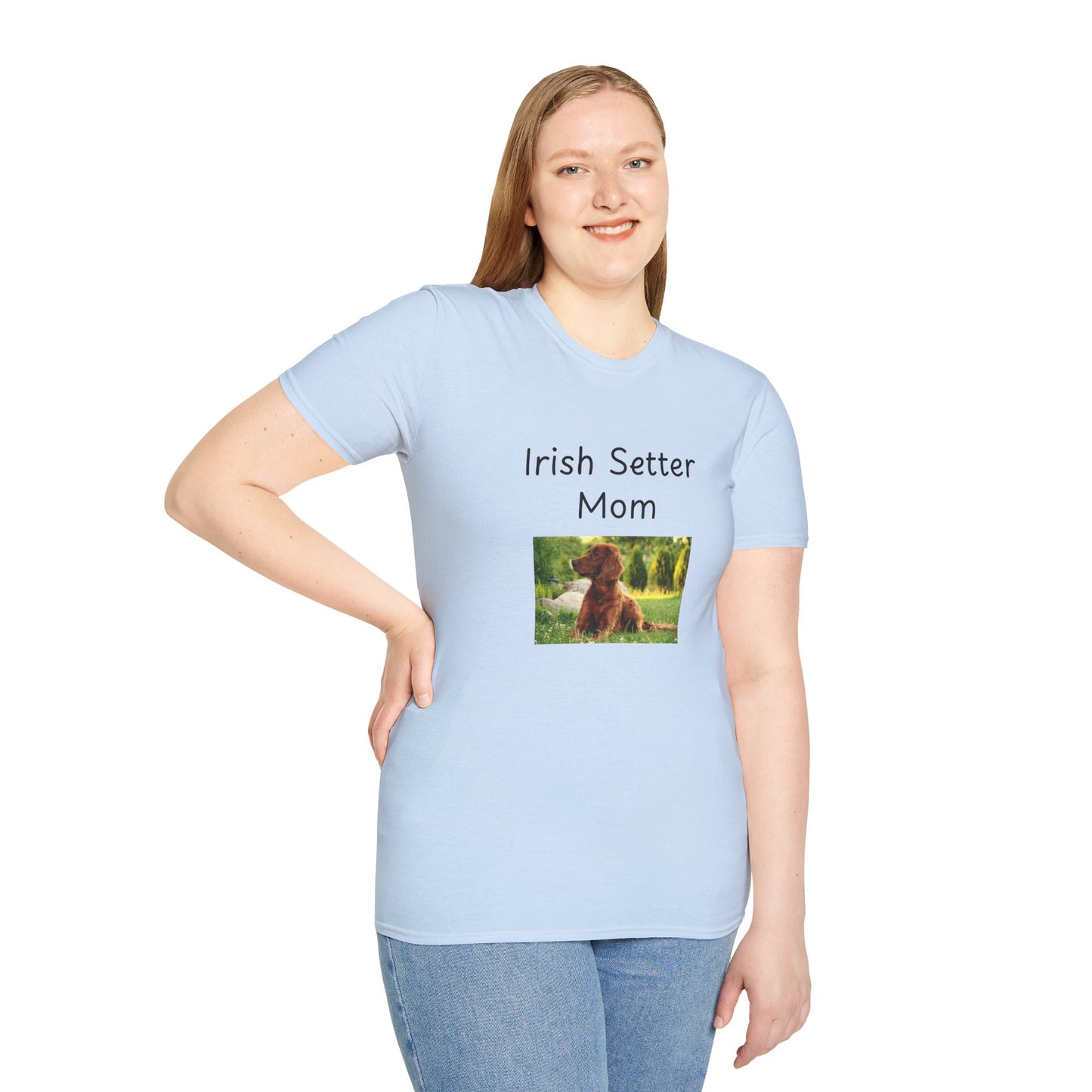 Unisex T-Shirt - "Irish Setter Mom" - Dog Owner Tee