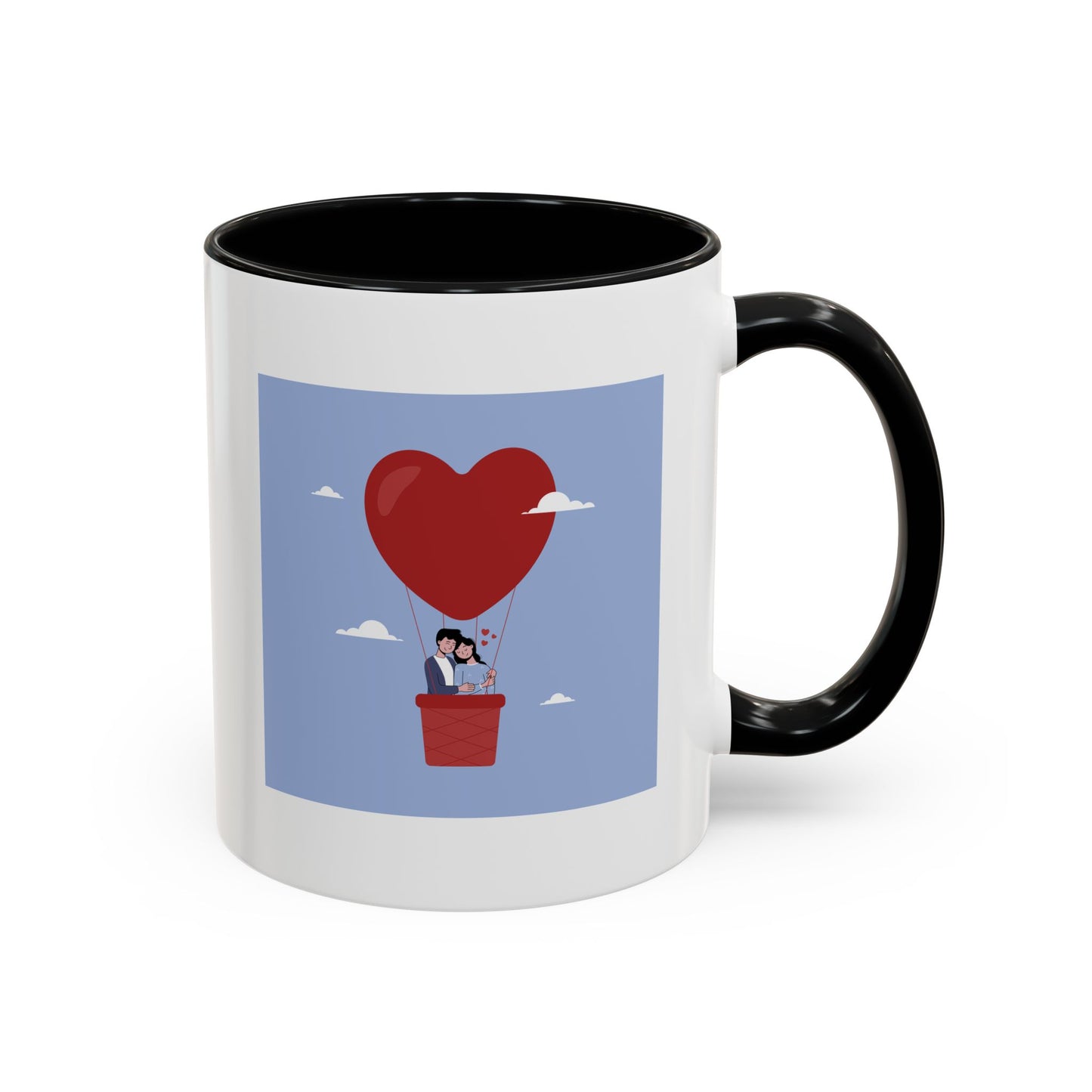 Hot Air Balloon Couple 'Show Your Love' Coffee Mug