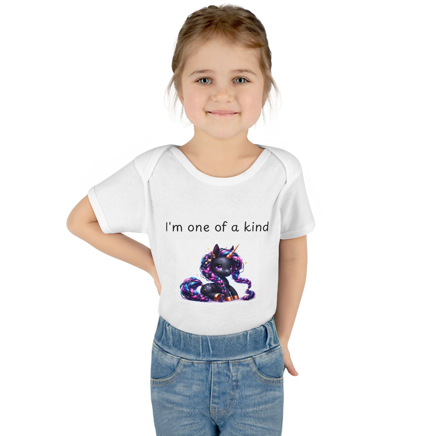 Infant/Toddler Bodysuit -  "I'm One Of A Kind" Unicorn Graphic