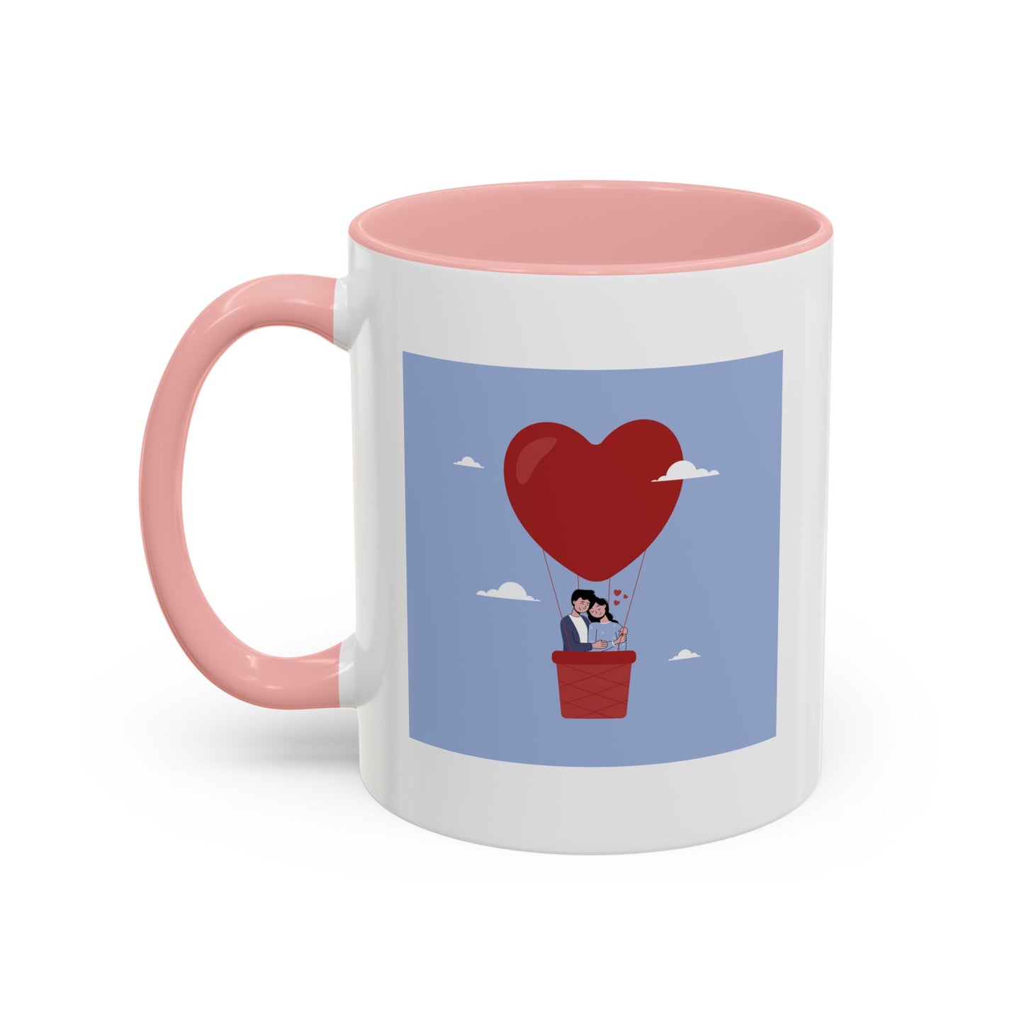 Hot Air Balloon Couple 'Show Your Love' Coffee Mug
