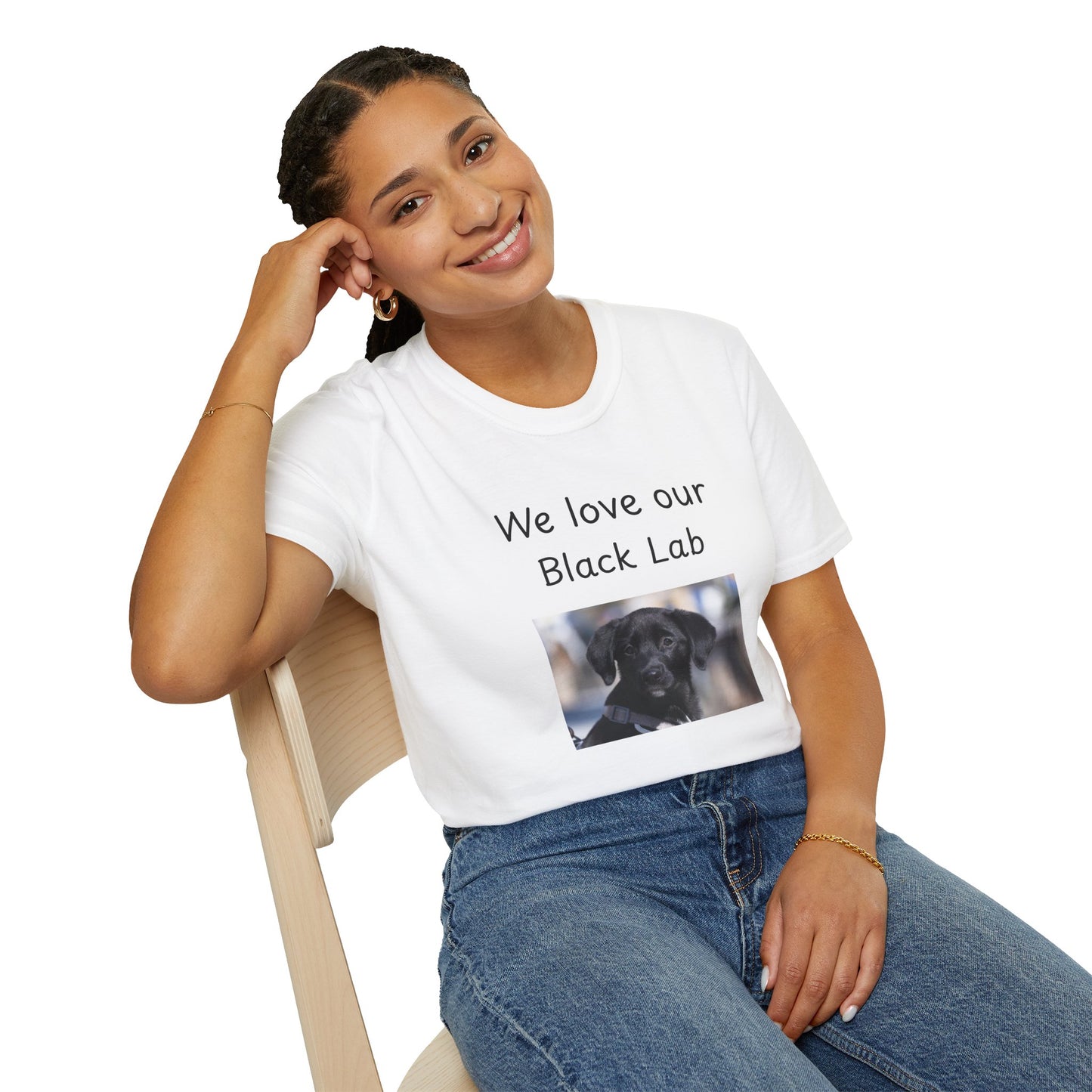Unisex T-Shirt - "We Love Our Black Lab" - Dog Owner Tee