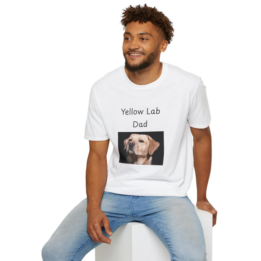 Unisex T-Shirt - "Yellow Lab Dad" - Dog Owner Tee