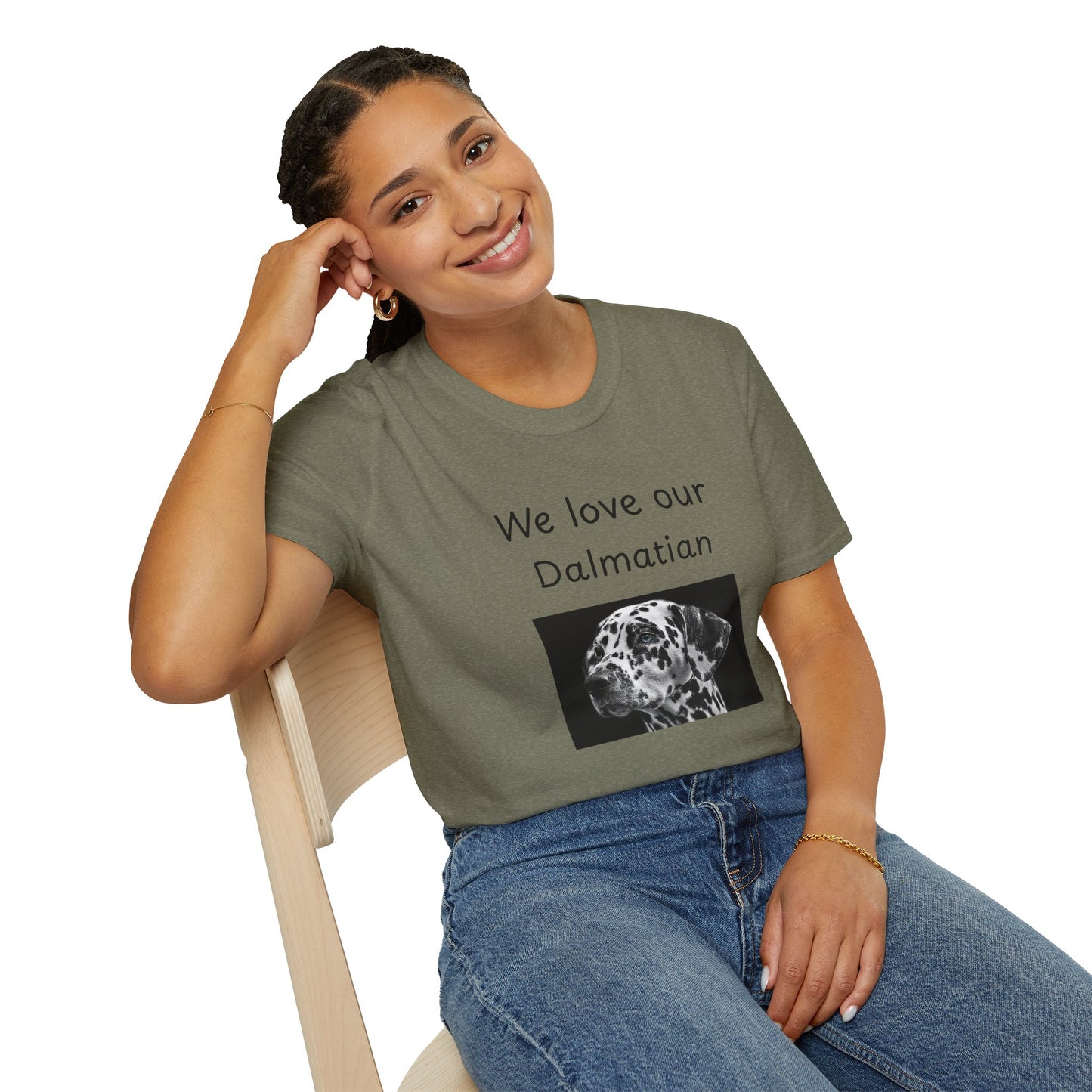 Unisex T-Shirt - "We Love Our Dalmatian" - Dog Owner Tee