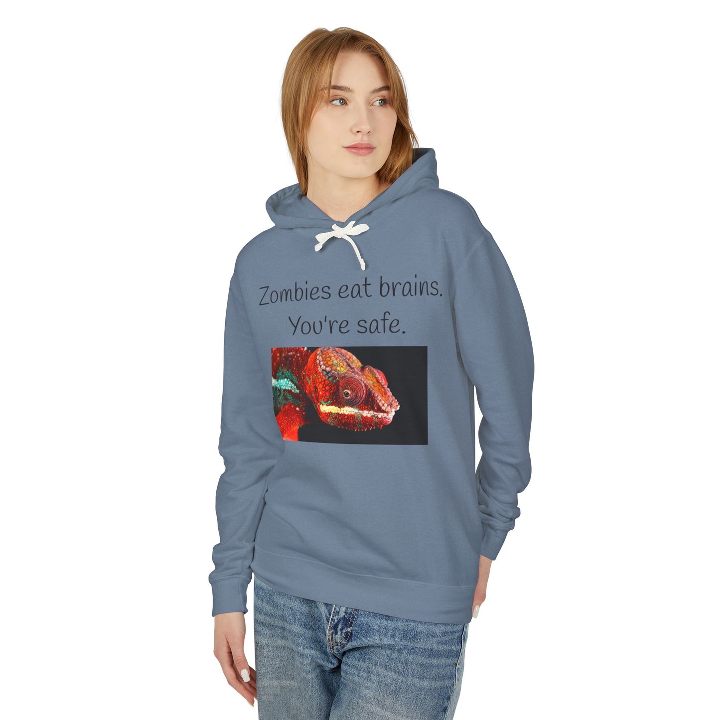 Halloween Hoodie - "Zombies Eat Brains. You're Safe."