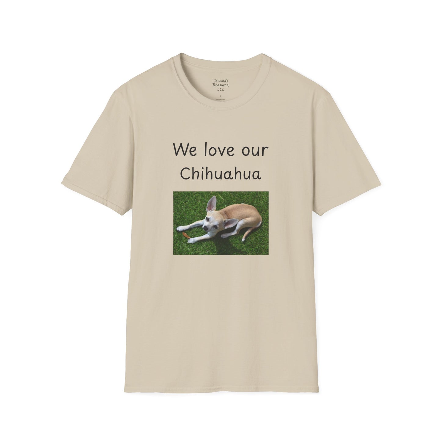 Unisex T-Shirt - "Wir lieben unseren Chihuahua" - Hundebesitzer T-Shirt
