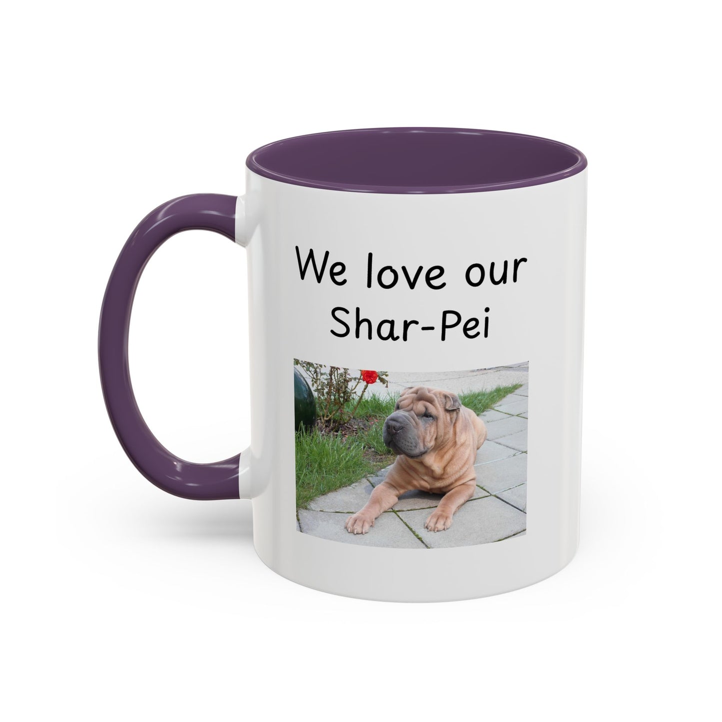 Keramiekbeker - "Ons is mal oor ons Shar-Pei"