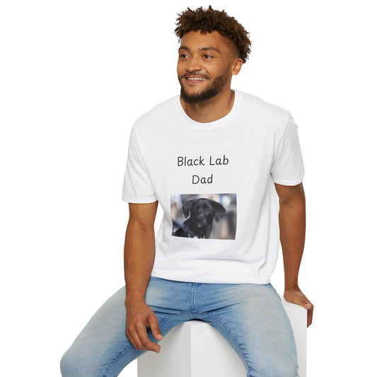 Unisex T-Shirt - "Black Lab Dad" - Dog Owner Tee
