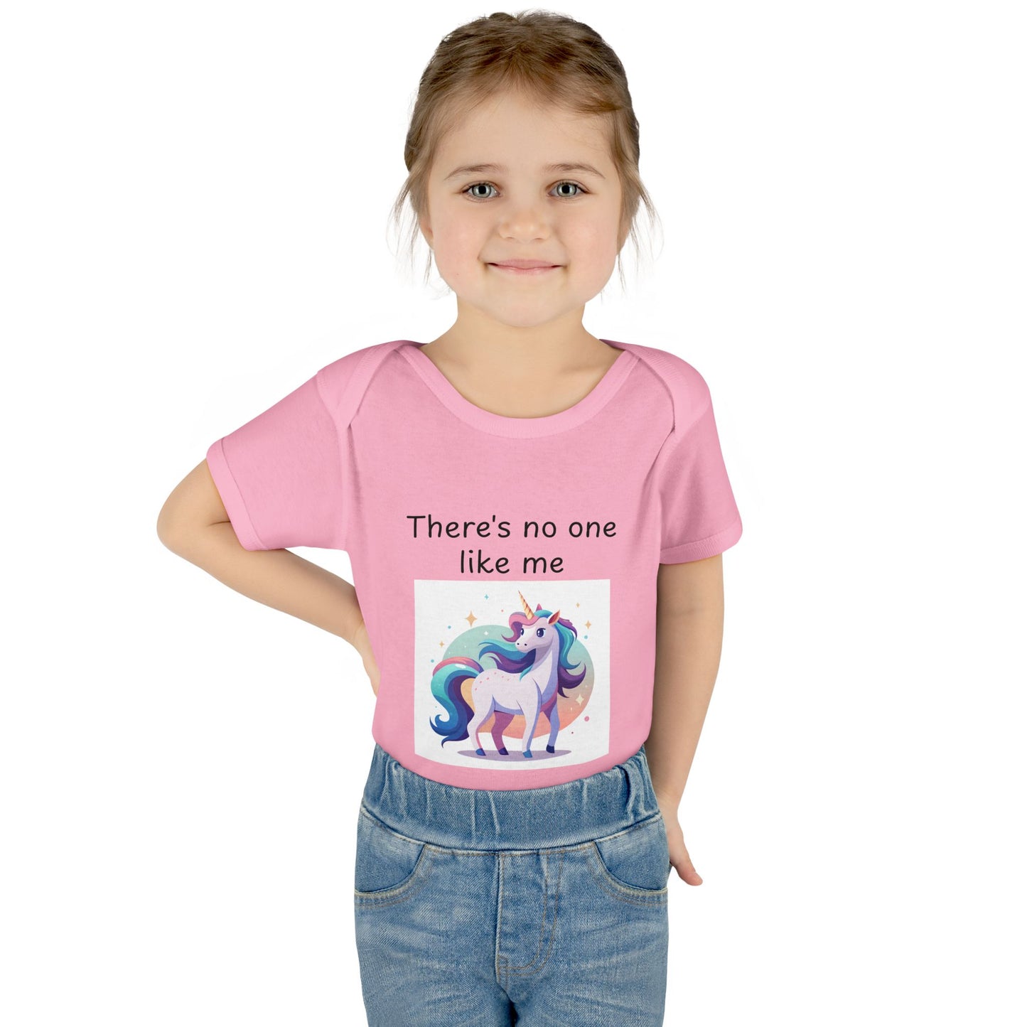 Infant/Toddler Bodysuit - "There's No One Like Me" Unicorn Top