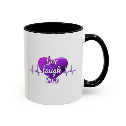 Inspirational Mug - "Live, Laugh, Love" Quote Design