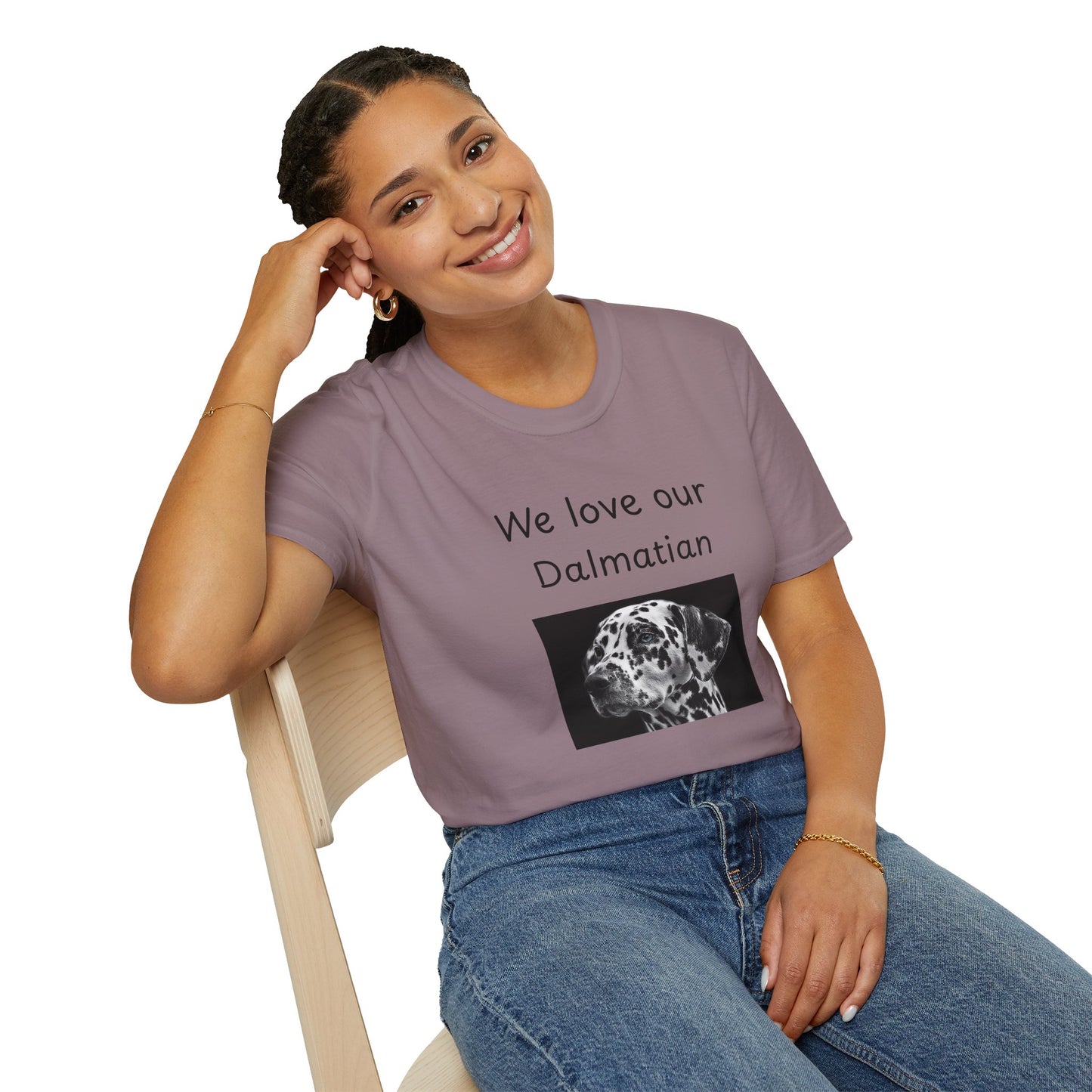 Unisex T-Shirt - "We Love Our Dalmatian" - Dog Owner Tee