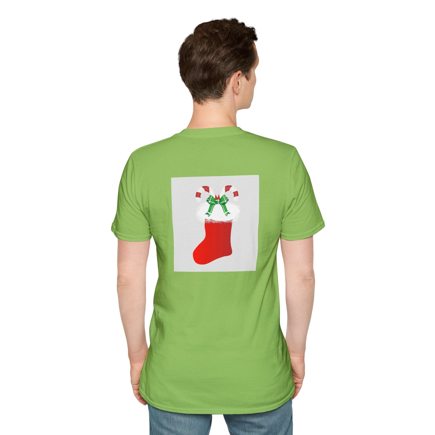 Humoristiese Kersfees-T-hemp - Aanhaling oor die eet van lekkers uit sokkies