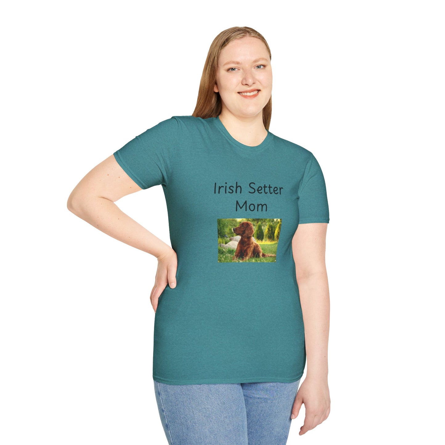 Unisex T-Shirt - "Irish Setter Mom" - Dog Owner Tee
