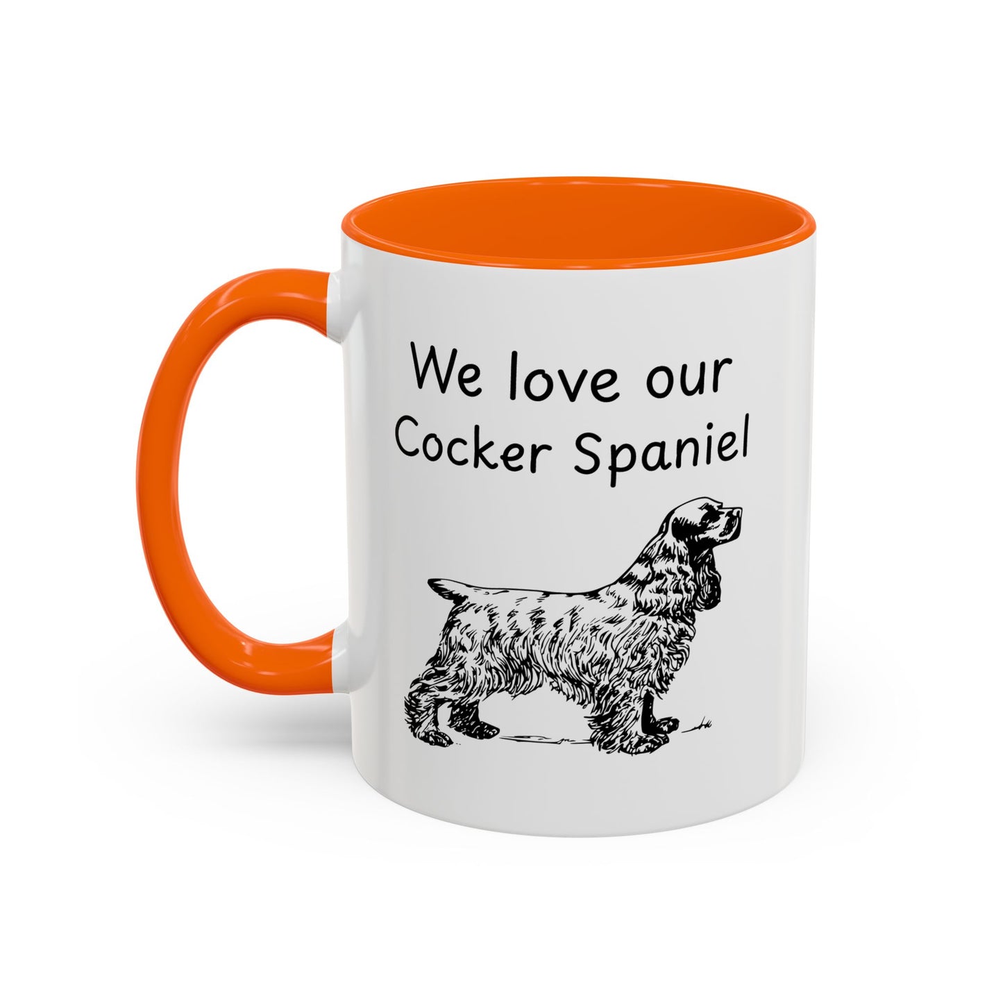 Ceramic Mug - "We Love Our Cocker Spaniel"