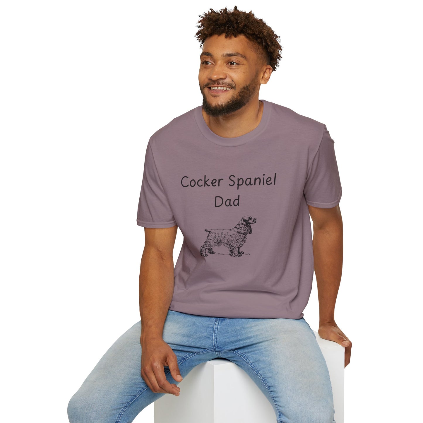 Unisex T-Shirt - "Cocker Spaniel Dad" - Dog Owner Tee
