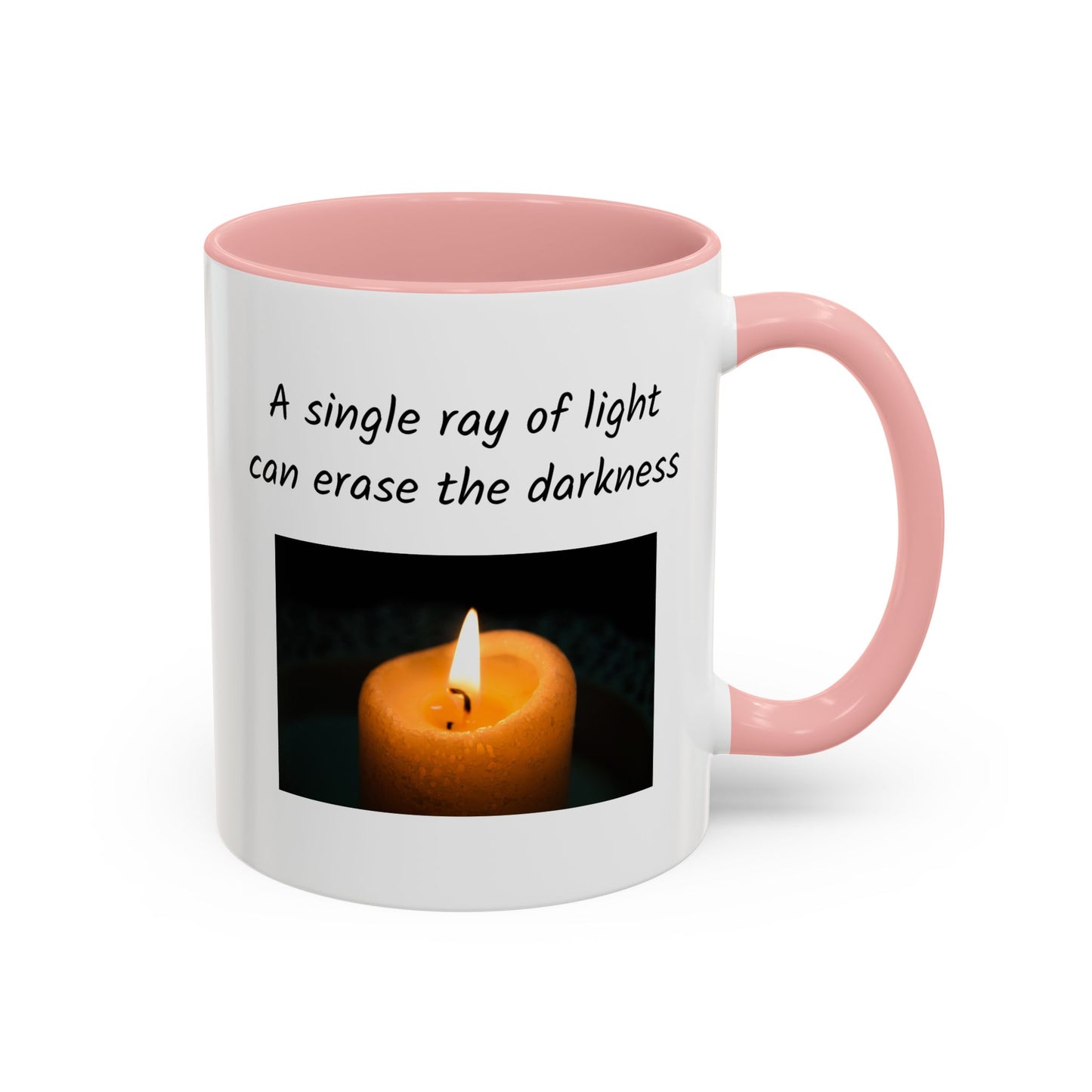 Ceramic Mug -  A Single Ray Of Light Inspirational Quote