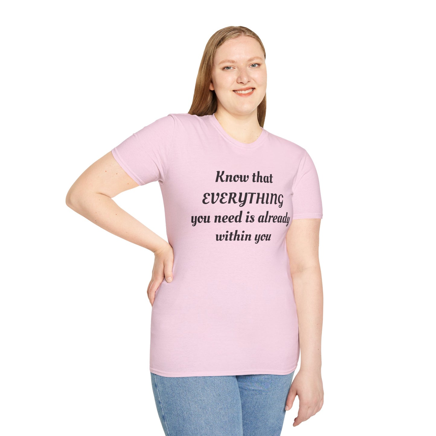 Inspirational T-Shirt - Everything You Need Is Already Within You