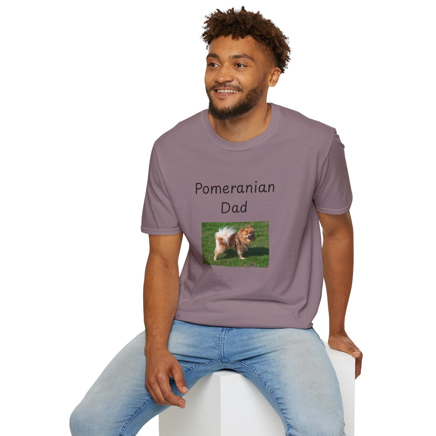 Unisex T-Shirt - "Pomeranian Dad" - Dog Owner Tee