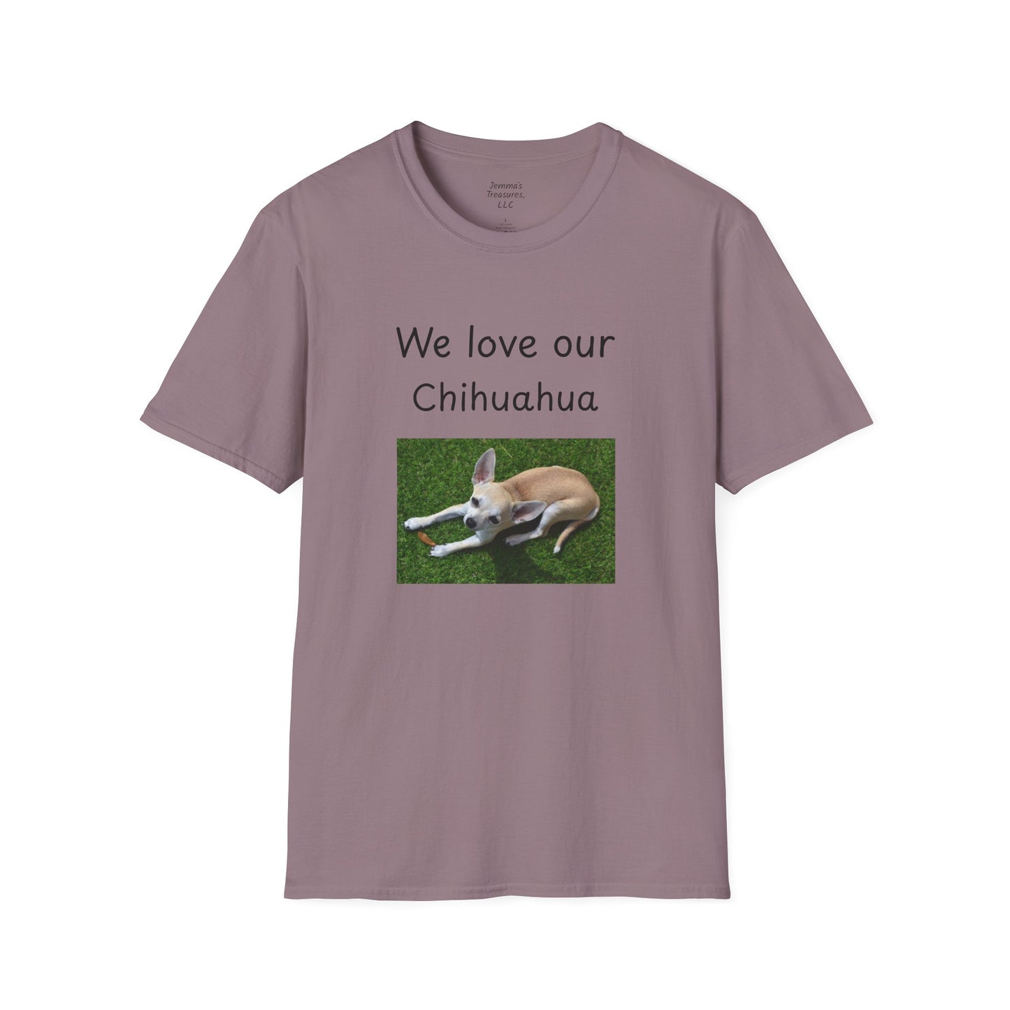 Unisex T-Shirt - "Wir lieben unseren Chihuahua" - Hundebesitzer T-Shirt