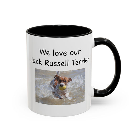 Ceramic Mug - "We Love Our Jack Russell Terrier"