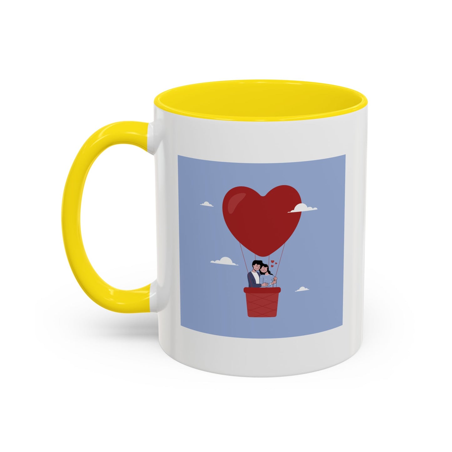 Hot Air Balloon Couple 'Show Your Love' Coffee Mug
