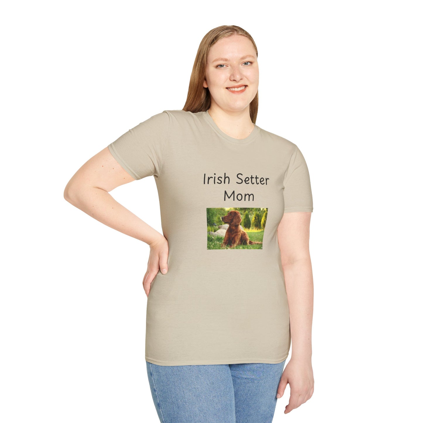 Unisex T-Shirt - "Irish Setter Mom" - Dog Owner Tee