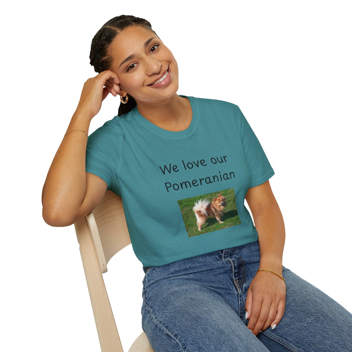 Unisex T-Shirt - "We Love Our Pomeranian" - Dog Owner Tee