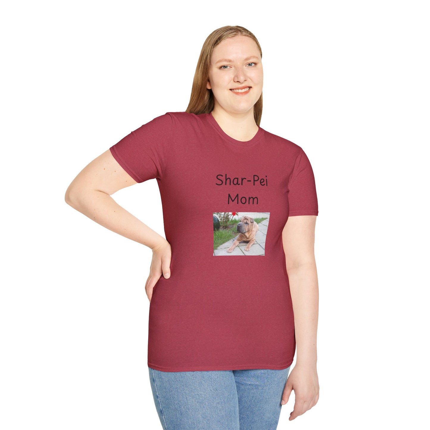 Unisex T-Shirt - "Shar-Pei Mom" - Dog Owner Tee