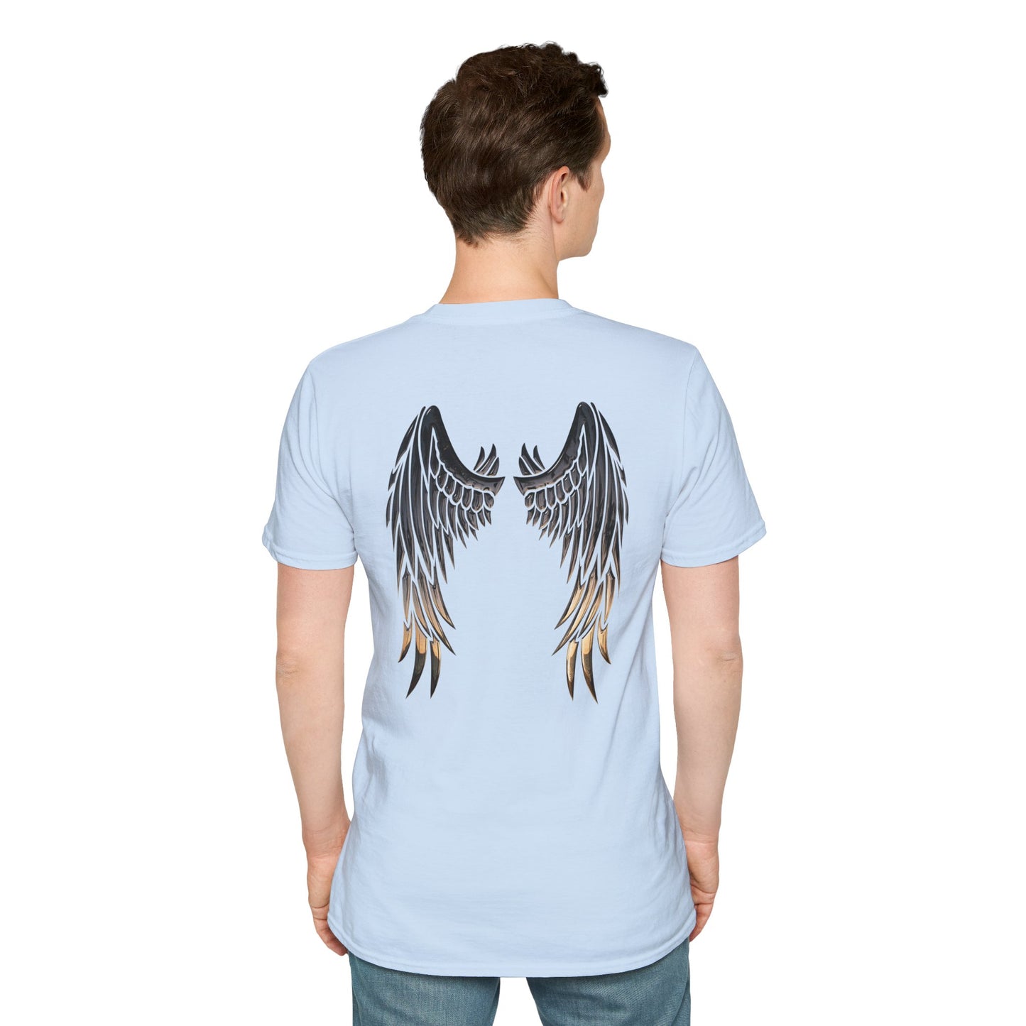 Engel-Unterstützungs-T-Shirt – „Auch wenn du allein bist, stehen deine Engel hinter dir“