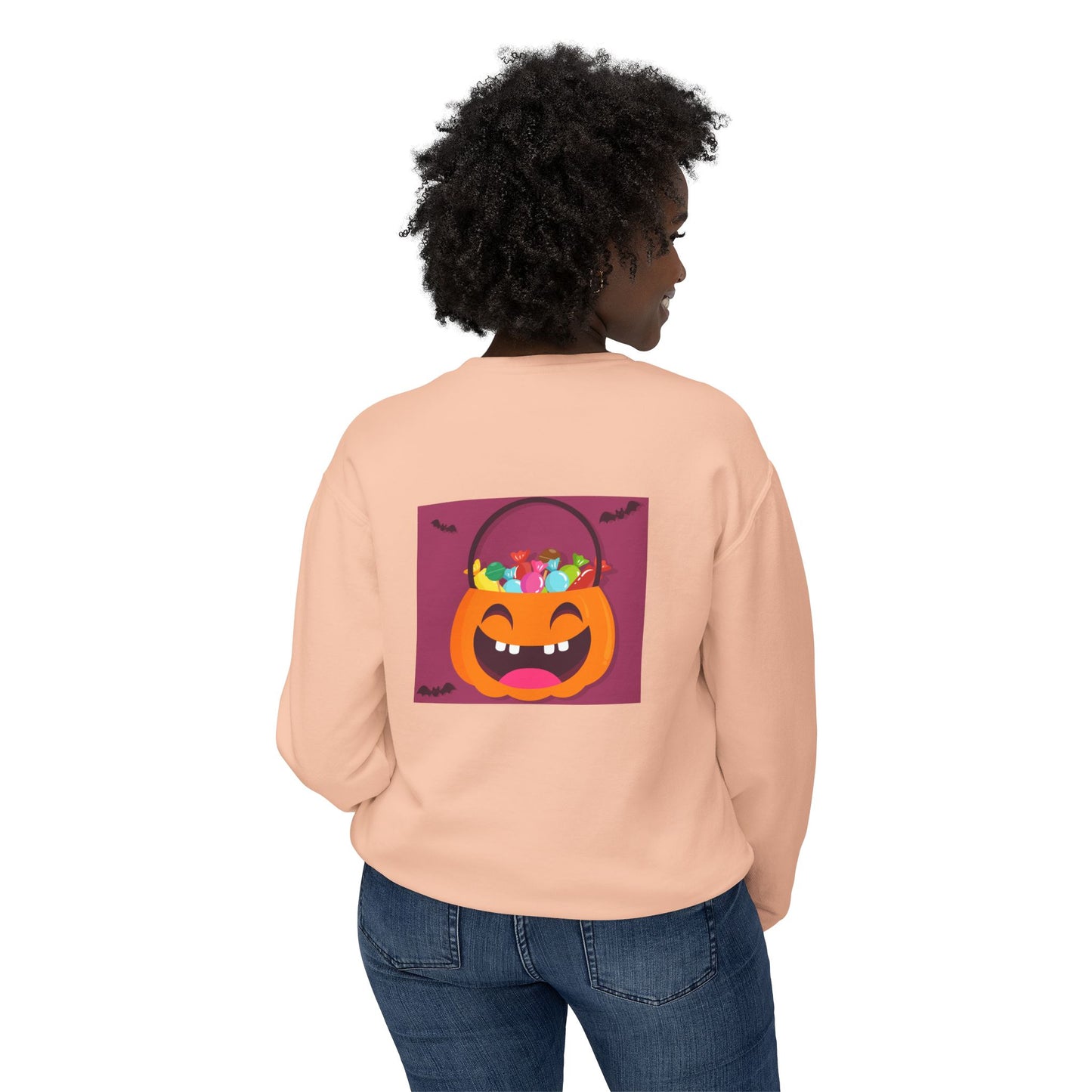 Halloween Lightweight Sweatshirt - Candy Lover Design