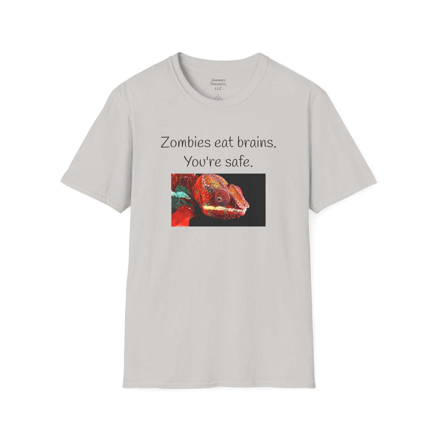 Zombie T-hemp - Zombies eet breine. Jy is veilig.